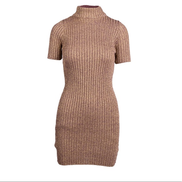 For Love And Lemons Dresses & Skirts - For Love and Lemons copper knit sweater dress